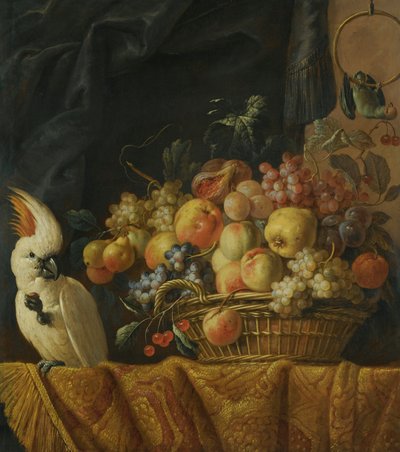 Still Life with a Parrot by Jan Pauwel Gillemans the Younger